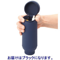 リヒトラブ スタンドペンケース ブラック A7692-24 1個