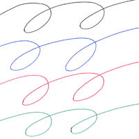 ゼブラ 油性ボールペン クリップ-オンスリム 4色 0.7mm 透明軸 B4A5-C 10本