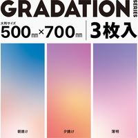 エレコム 撮影用背景シート/GRADATION/大判サイズ/3枚入 DGA-BPBGGD 1個