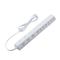 延長コード 電源タップ 2.5m 10個口 個別スイッチ 雷ガード ほこり防止 白 T-K7A-21025WH エレコム 1個