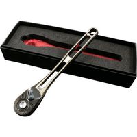 旭金属工業 ASH ライツールラチェットハンドル 3/8 72山 イオンプレーティング メタルブラック LVR3180K 1個（直送品）