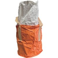 旭産業 旭 コンテナバッグ丸型・オレンジ AS-500KRO 1袋 666-8398（直送品）