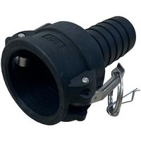 岩崎製作所 IWA 樹脂製 I・LOK(アイロック)レバーカップリング ホースシャンクカプラー(TypeーC) 37C040P-Y 1個（直送品）