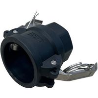 岩崎製作所 IWA 樹脂製 I・LOK(アイロック)レバーカップリング 女ネジカプラー(TypeーD) 37D032P-Y 1個（直送品）