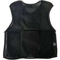 ミズケイ ポケット付きハニカムメッシュベスト「快風」<ブラック>Mサイズ 5941231 1枚 477-6355（直送品）