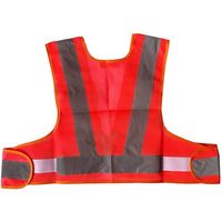 ミズケイ ファスナー安全ベストショート丈「爽メッシュ」<オレンジ> 5941222 1枚 477-6292（直送品）