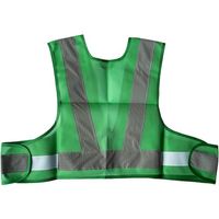 ミズケイ ファスナー安全ベストショート丈「爽メッシュ」<グリーン> 5941224 1枚 477-6289（直送品）