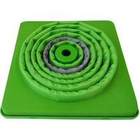 ミズケイ 伸縮式三角コーン 62cm(グリーン) 8201032 1個 530-1380（直送品）