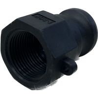 岩崎製作所 IWA 樹脂製 I・LOK(アイロック)レバーカップリング 女ネジアダプター(TypeーA) 37A025P-Y 1個（直送品）