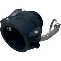 岩崎製作所 IWA 樹脂製 I・LOK(アイロック)レバーカップリング 男ネジカプラー(TypeーB) 37B032P-Y 1個（直送品）