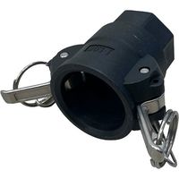 岩崎製作所 IWA 樹脂製 I・LOK(アイロック)レバーカップリング 女ネジカプラー(TypeーD) 37D025P-Y 1個（直送品）