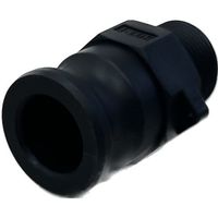 岩崎製作所 IWA 樹脂製 I・LOK(アイロック)レバーカップリング 男ネジアダプター(TypeーF) 37F020P-Y 1個（直送品）