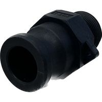 岩崎製作所 IWA 樹脂製 I・LOK(アイロック)レバーカップリング 男ネジアダプター(TypeーF) 37F025P-Y 1個（直送品）