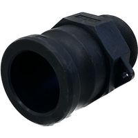 岩崎製作所 IWA 樹脂製 I・LOK(アイロック)レバーカップリング 男ネジアダプター(TypeーF) 37F050P-Y 1個（直送品）