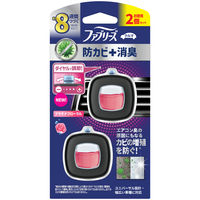 【旧品】ファブリーズ 車用 イージークリップ 防カビ＋消臭 プラチナフローラル 1セット（1パック（2個入）×12） 消臭剤 芳香剤 P＆G