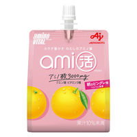 アミノバイタル ami活（アミカツ）ゼリードリンク　朝のピングレ味　1セット（1個（180g）×3）　アミノ酸　味の素