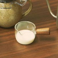 ウッドハンドルガラスピッチャー クリア LAKOLE/ラコレ