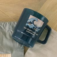 (世界の名作)プラスチックマグカップ 神奈川沖浪裏 LAKOLE/ラコレ