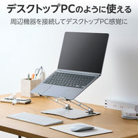 エレコム ノートパソコンスタンド 折り畳み 鉄合金 放熱効果 ~17.3インチ PCAWLTSFALSV 1個