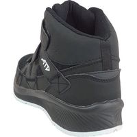 喜多 安全スニーカー セーフティスニーカー ハイカット 制菌・消臭 ブラック 25.0 MG5780-BK-25.0 1足 693-6502（直送品）