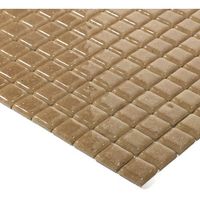 エービーシー商会 ABC モザイクタイル シーズン Aー140 ライトブラウン(20シート入り) 1箱 695-5923（直送品）