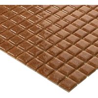 エービーシー商会 ABC モザイクタイル シーズン Bー142 モカ(20シート入り) 1箱 695-5938（直送品）