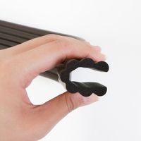 カーボーイ CARーBOY ウェーブクッション大2m BK BS-65 1個 700-2051（直送品）