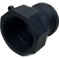 岩崎製作所 IWA 樹脂製 I・LOK(アイロック)レバーカップリング 女ネジアダプター(TypeーA) 37A050P-Y 1個（直送品）