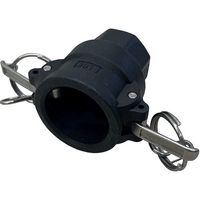 岩崎製作所 IWA 樹脂製 I・LOK(アイロック)レバーカップリング 女ネジカプラー(TypeーD) 37D020P-Y 1個（直送品）