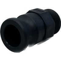 岩崎製作所 IWA 樹脂製 I・LOK(アイロック)レバーカップリング 男ネジアダプター(TypeーF) 37F032P-Y 1個（直送品）