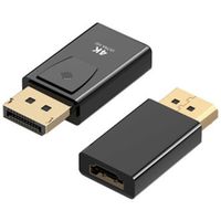 Trimate DisplayPort to HDMI 変換アダプタ 4K TR-HDA006-BK 1個 67-4918-50（直送品）