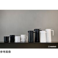 HARIO セラミックコーティング 真空二重保温ポット 600mL ブラック CHP-600-B 1個 68-5182-09（直送品）