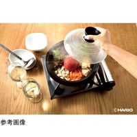 HARIO フタがガラスの土鍋 8号 GDN-225-B-W 1個 68-5182-36（直送品）