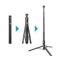 ベルボン 自撮り棒三脚 コールマン マルチスタンドロング BK CVSMSLBK 1本 68-7034-68（直送品）