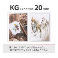 ハクバ写真産業 ハクバ Pポケットアルバム CP KG(ハガキ)サイズ 20枚収納 マカロンフラワー APCPKGMCF 1冊（直送品）