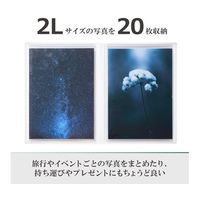 ハクバ写真産業 ハクバ Pポケットアルバム CP 2Lサイズ 20枚収納 マカロンフラワー APCP2LMCF 1冊 69-3008-83（直送品）