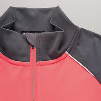 アイトス ニットジャケット ピンク/チャコール M 2877-160-M 2877 1着（直送品）