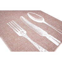 南海通商 ランチョンマット 45×29cm プレイスマット ポリリネン カトラリーホワイト 397353 1個（直送品）