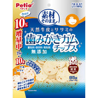 ペティオ 素材そのまま 天然牛皮とササミの歯みがきガム チップス 75g 1袋 犬用 おやつ