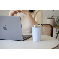 GOMUG M ミストブルー 1個 保温保冷ステンレスマグ コーヒーカップがすっぽり入る アイスコーヒー シービージャパン