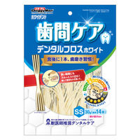 ドギーマン ホワイデント 歯間ケア デンタルフロス ホワイト SS 超小型犬向き 30g（14本）3袋 ドッグフード 犬用 おやつ