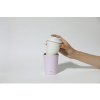 GOMUG S ミストピンク 1個 保温保冷ステンレスマグ コーヒーカップがすっぽり入る ホットコーヒー シービージャパン