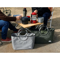 保冷トートバッグ BOCCA 17L カーキ 1個 アルミハンドル シービージャパン