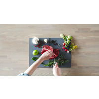 立てて乾かせる畳めるまな板 L 420×297×2mm ダークグレー 1個 食洗機可 熱湯消毒可 抗菌仕様 シービージャパン