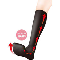 ケアファッション むくみ対策靴下 ベージュ 25~26cm W01975353 1足（直送品）