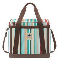 ロゴス(LOGOS) デザインクーラー25(ブルーストライプ)  クーラーボックス 折り畳み 81670705 LOGOS/ロゴス