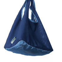 パラデック エコバッグ メッシュ生地 洗濯 可 しわになりにくい カテバ メッシュエコバッグ Sサイズ ネイビ- 357966 1個（直送品）