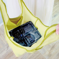 パラデック エコバッグ メッシュ生地 洗濯 可 しわになりにくい カテバ メッシュエコバッグ Sサイズ イエロ- 357968 1個（直送品）