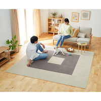 オカ ペットラグ ピタペトモ 45×45cm 2枚入り ペットマット 吸着 洗える プレ-ン×プレ-ン(ブラウン) 448049 1個（直送品）