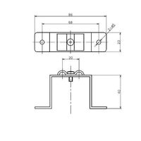 アズワン 配管固定金具 2本用 60-3360-40 1組（直送品）